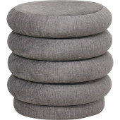 Upholstered Stool Grey 